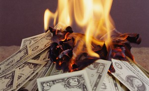 wasting-burning-money